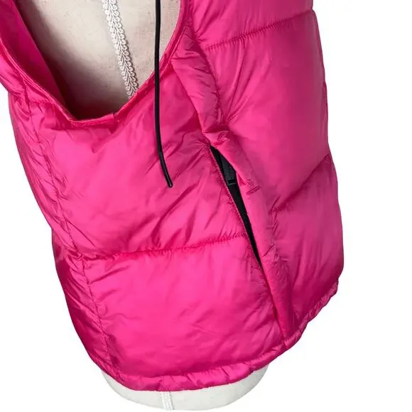 Rino & Pelle REIA Padded Gilet Hot Pink Hooded Puffer Vest Women’s UK 10 / US 6 - Picture 7 of 10